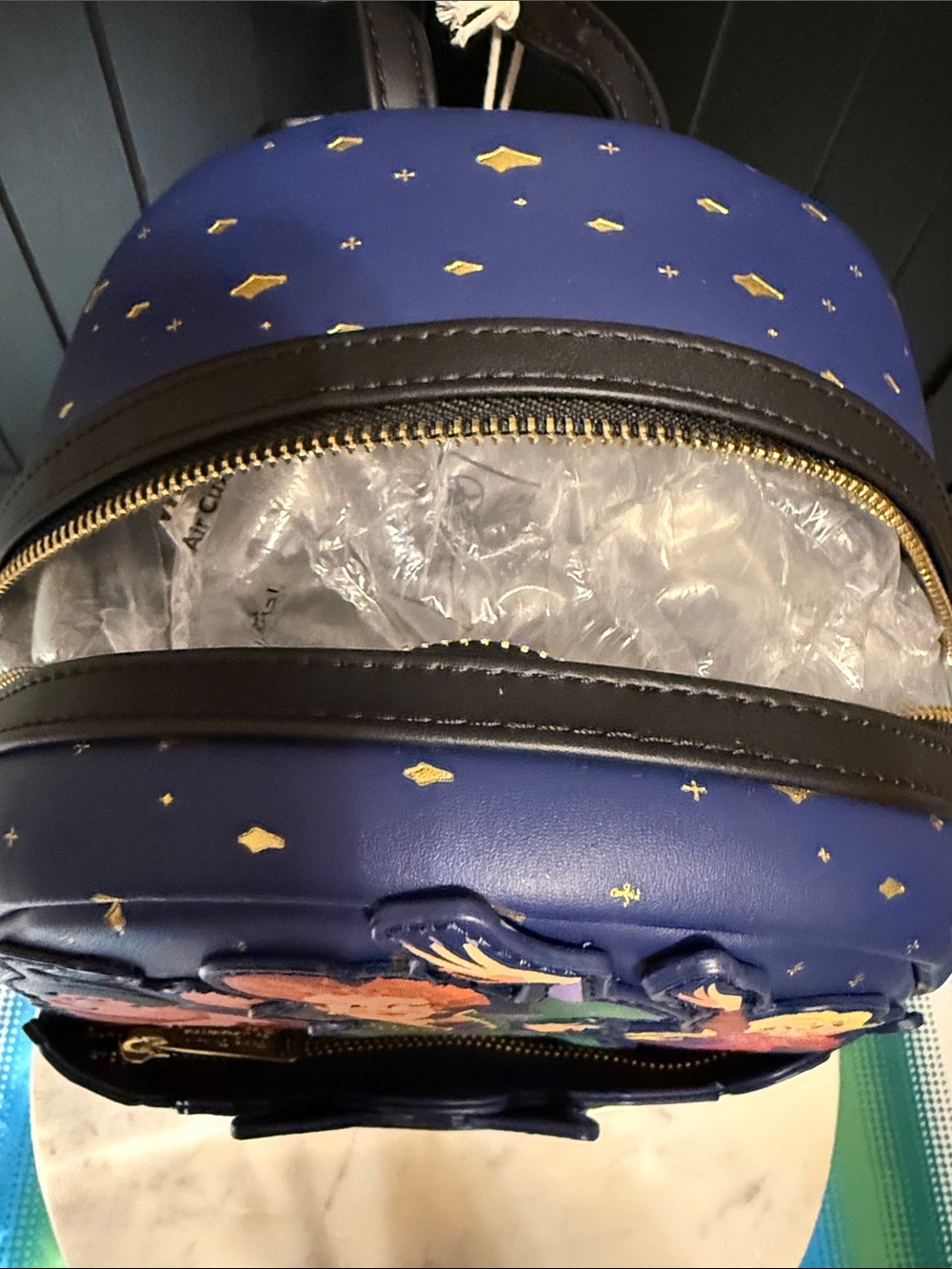 Loungefly Navy Hocus Pocus 2 Mini Backpack with Colorful Character Art - Picture 10 of 10